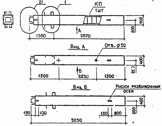 Колонна 1КН 33.53-3-с Серия 1.020.1-2с/89