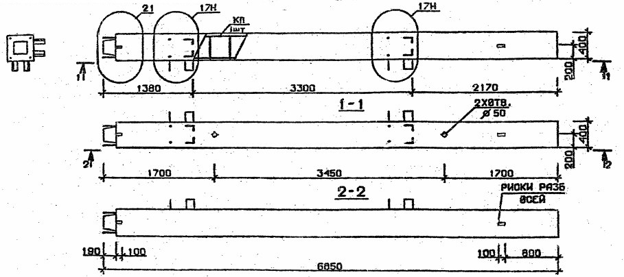 Колонна 5КН 33.69-6-н Серия 1.020.1-2с/89